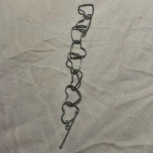 silver heart bracelet